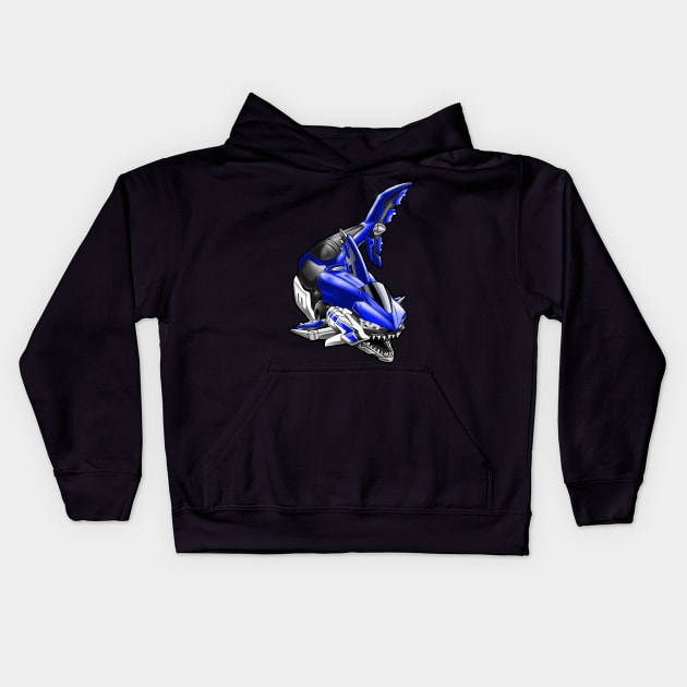 Yamaha YZF R3 Shark Kids Hoodie by MOTORIND